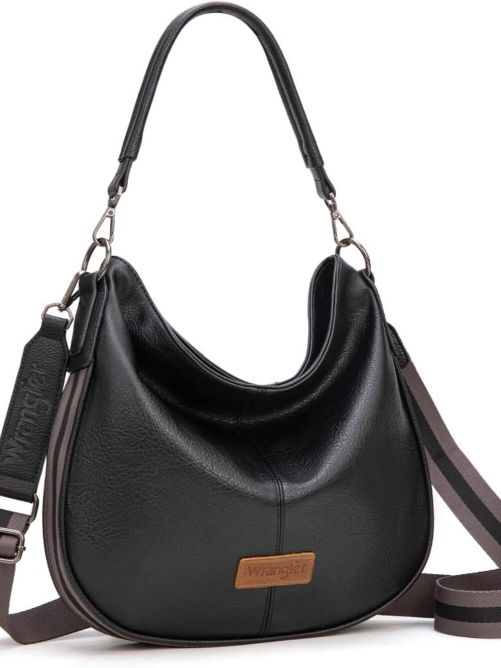 Wrangler Hobo Bags Crossbody Bag for Women Shoulder Purse Handbags with Adjustab